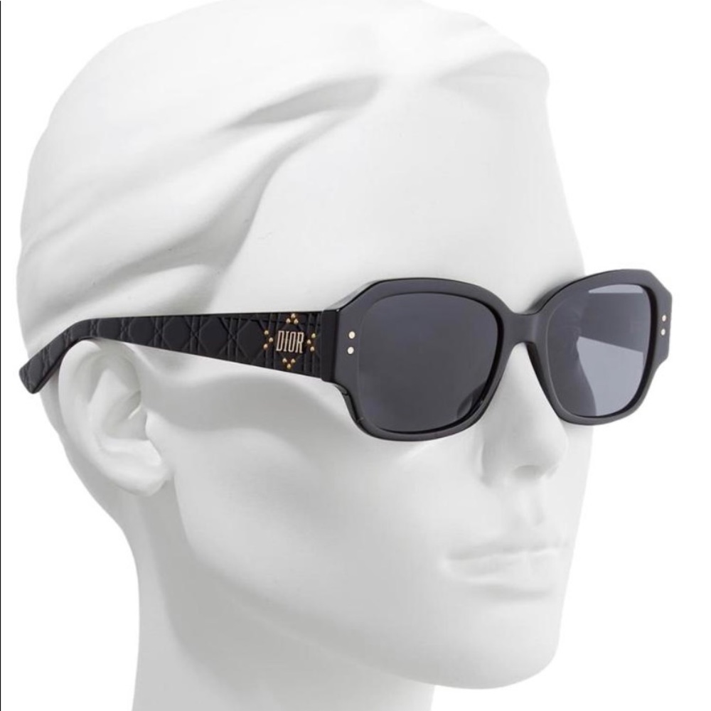 Dior Rectangle Studded Sunglasses
